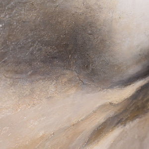 Acrylmalerei Struktur weich beige grau modern