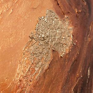 Strukturdetail moderne Wandkunst gold braun