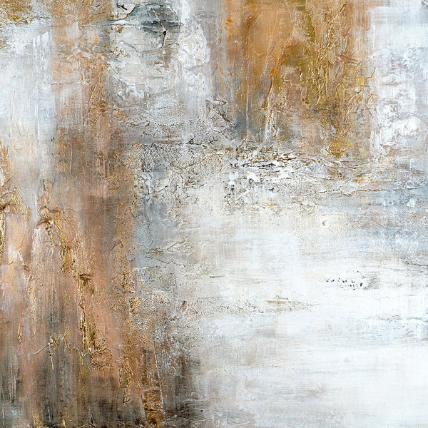 Detailansicht: Texturierte goldene Flächen auf abstraktem Hintergrund