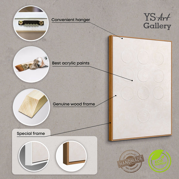 Strukturkunst handgemalt moderne Wandgestaltung