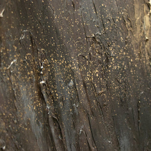 Strukturmalerei Gold Schwarz Acryl abstrakte Oberfläche