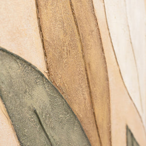 Strukturmalerei mit sanften Grüntönen