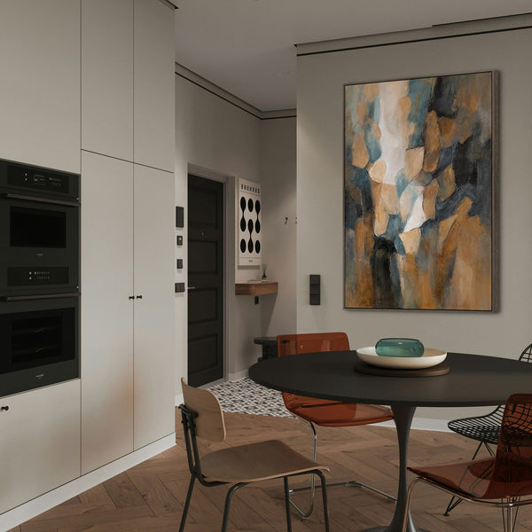 Wanddeko Wohnzimmer abstrakte Acrylkunst