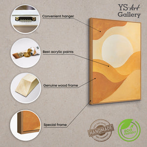 Wanddeko Wohnzimmer Erdtöne Strukturkunst