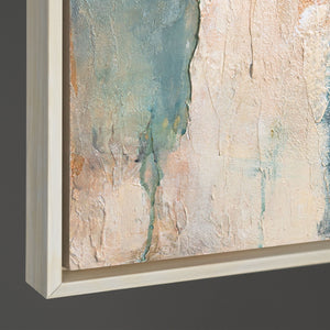 Seitenansicht strukturierte Leinwand abstrakt