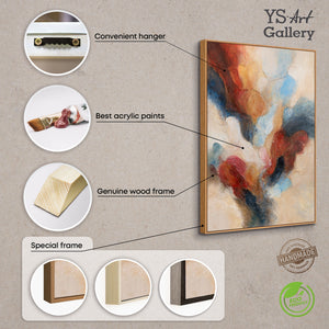 Wanddeko Wohnzimmer Acrylkunst moderne Farben