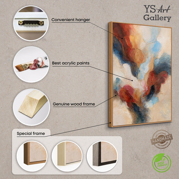 Wanddeko Wohnzimmer Acrylkunst moderne Farben