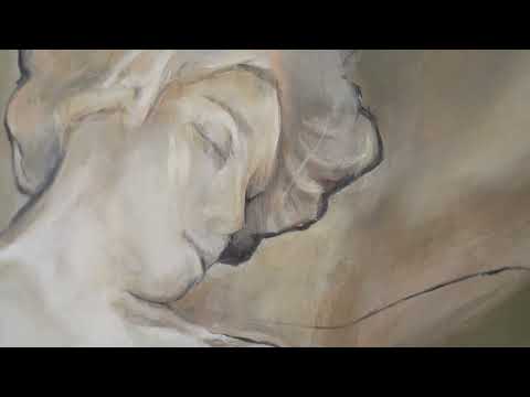 Handgemaltes Acrylbild mit Rahmen